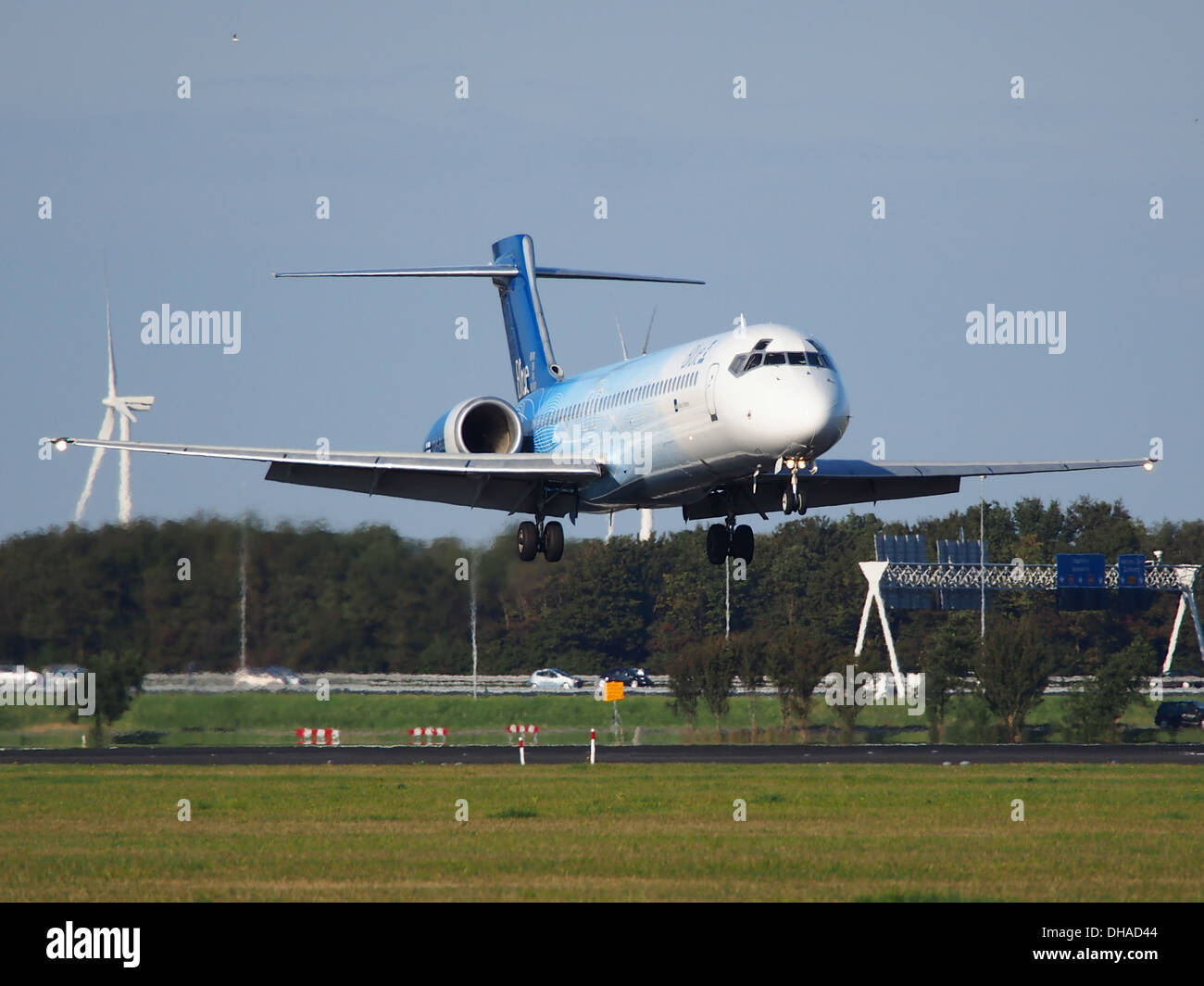 OH-BLI Blue1 Boeing 717-2CM - cn 55061, atterraggio 6ottobre2013 pic1 Foto Stock