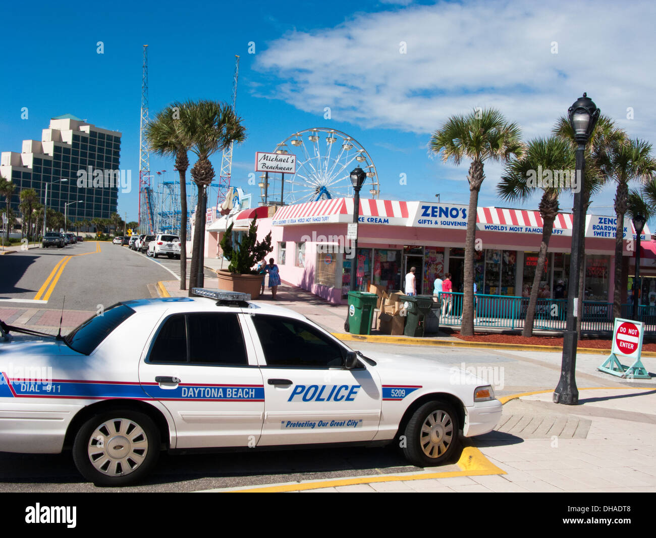 Auto della Polizia in Daytona Florida Foto Stock