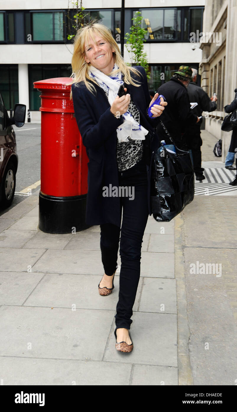 Zoe palla lasciando la BBC radio due studios di Londra - Inghilterra - 12.04.12 Foto Stock