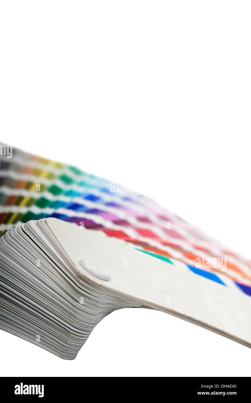 Grafico a colori isolati su sfondo bianco Foto Stock