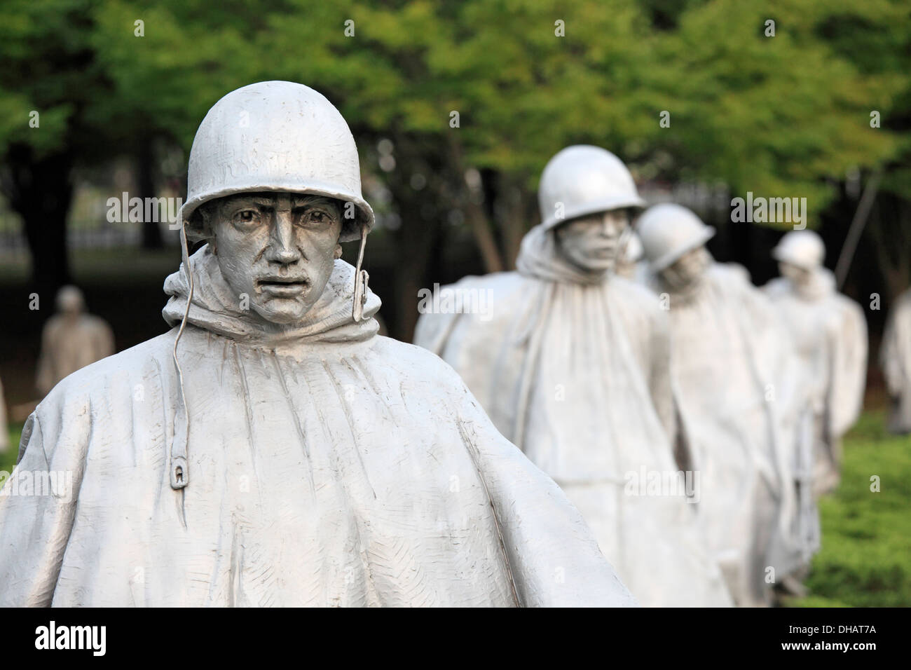 Memoriale dei Veterani di Guerra coreana a Washington D.C., USA Foto Stock