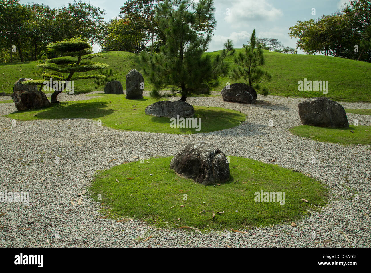 Singapore Giardino giapponese è basata sui giardini giapponesi dal Periodo Muromachi al Periodo Momoyama Foto Stock