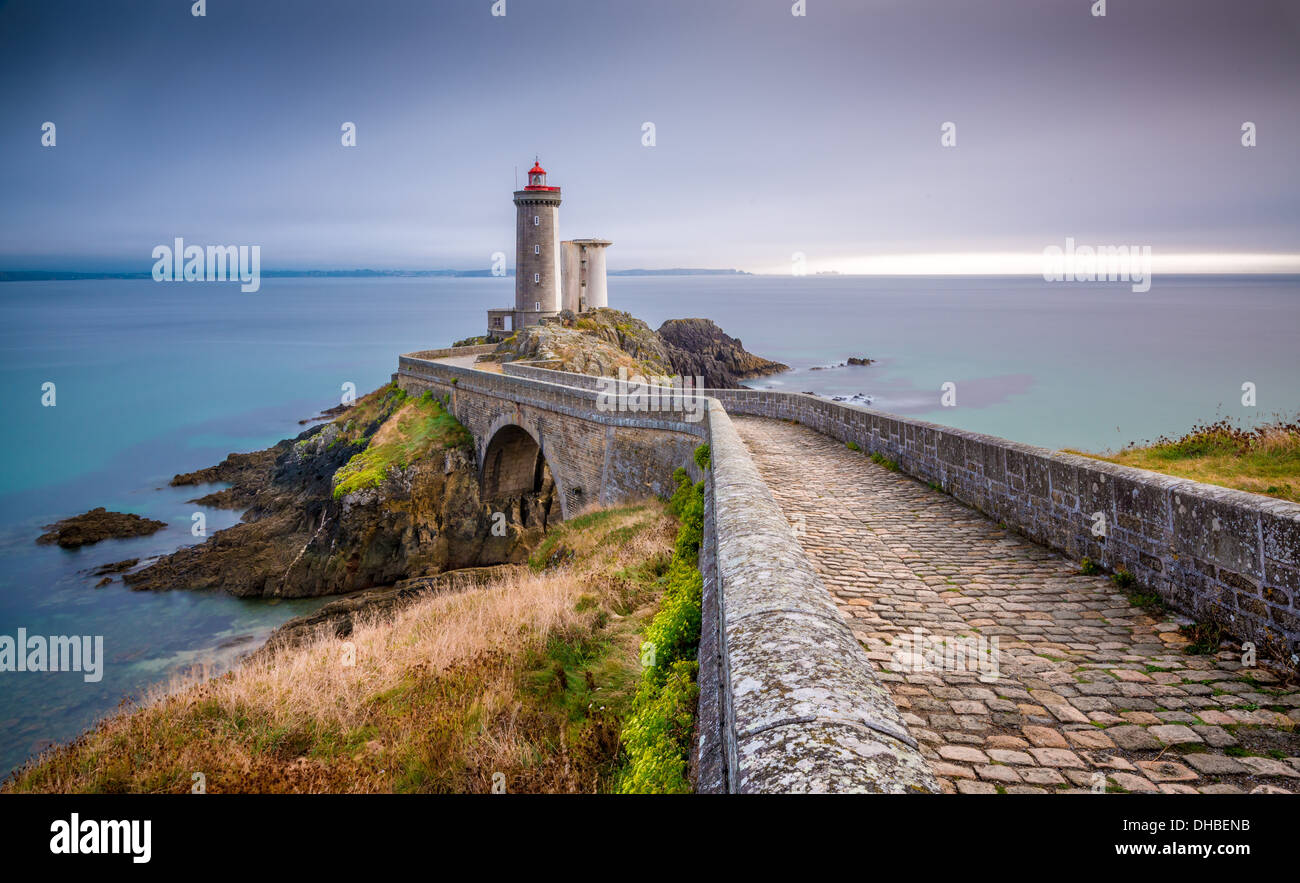 Faro. Bretagne, Francia Foto Stock