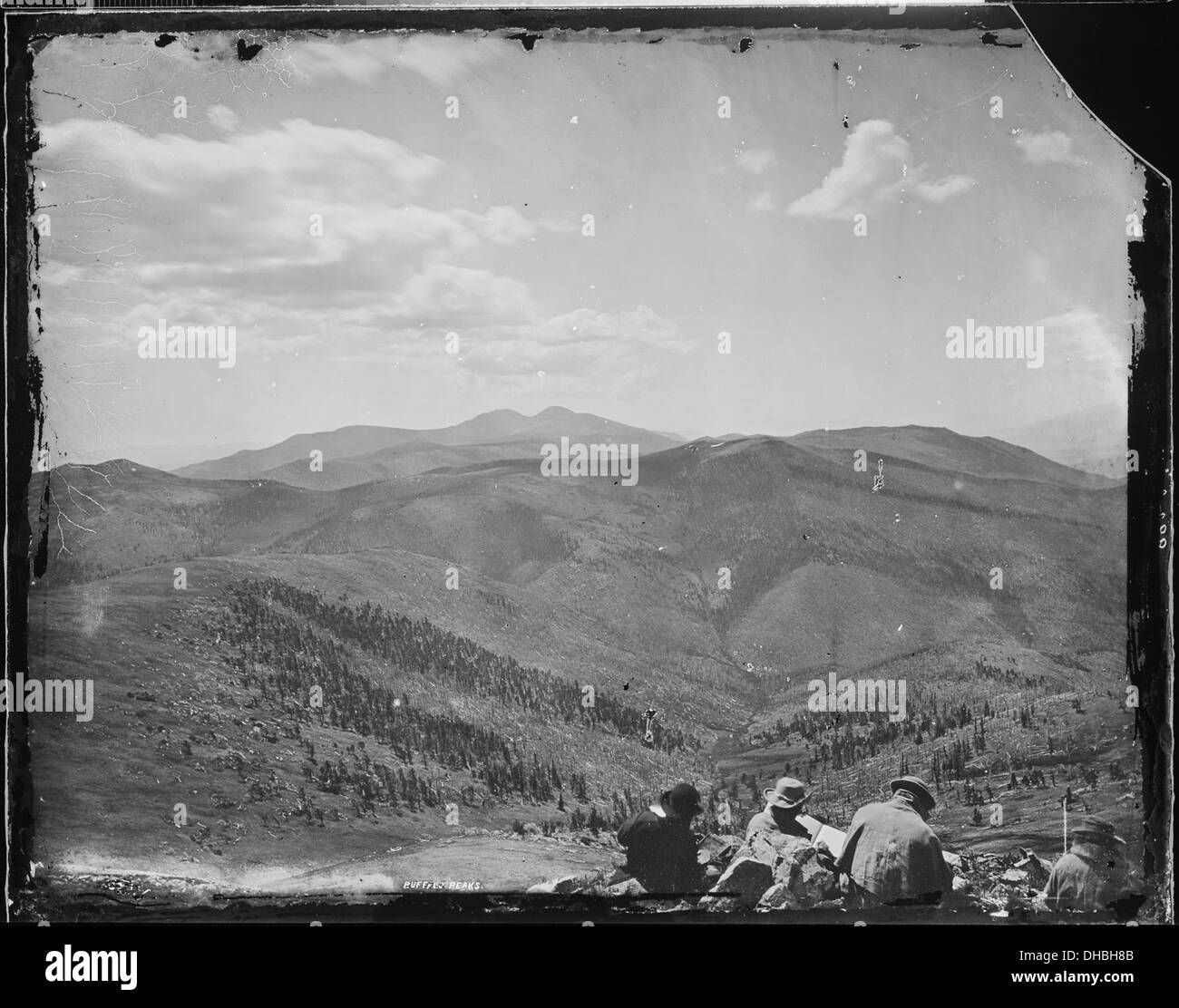 Picchi di Buffalo, ecc nella gamma Sawatch, Montagne Rocciose del Colorado vicino a Weston Pass. 517684 Foto Stock