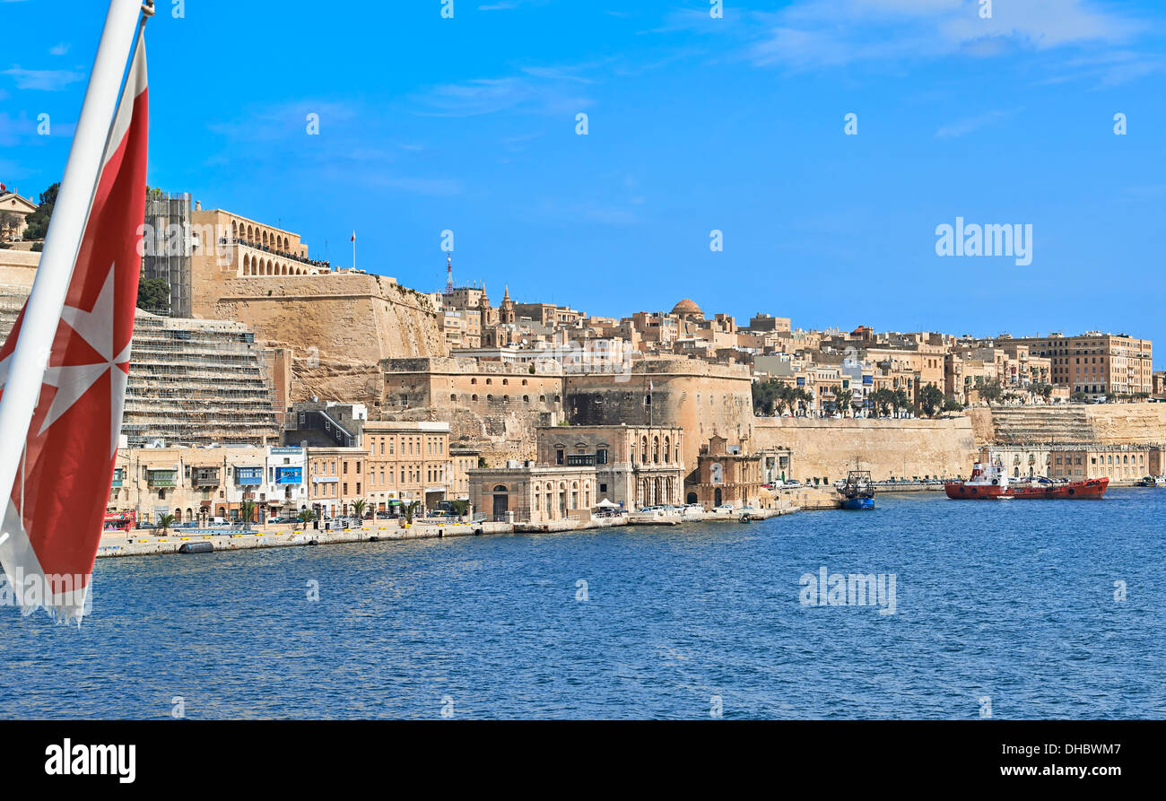 Vista a Malta Foto Stock