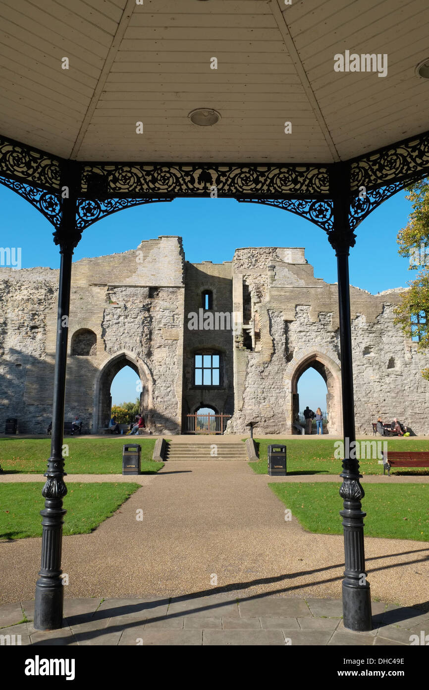 Newark Castle, Newark-su-Trent, Nottinghamshire, Inghilterra. Foto Stock