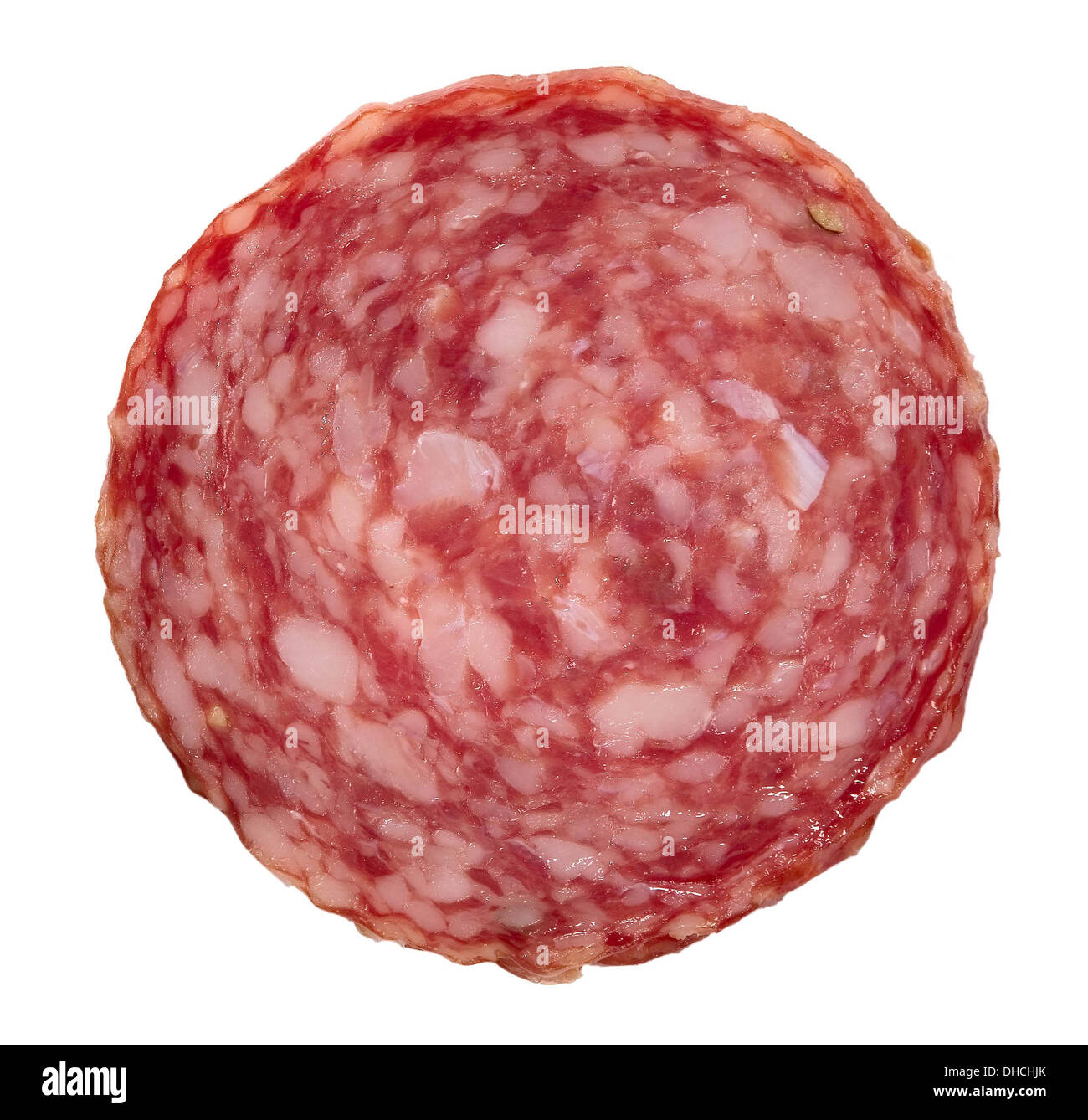 Gustosi piatti di alta qualità salsiccia bianca su sfondo isolato Foto Stock