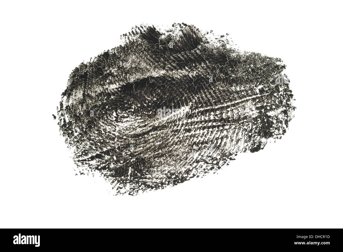 Vecchio nero impronta digitale Foto Stock