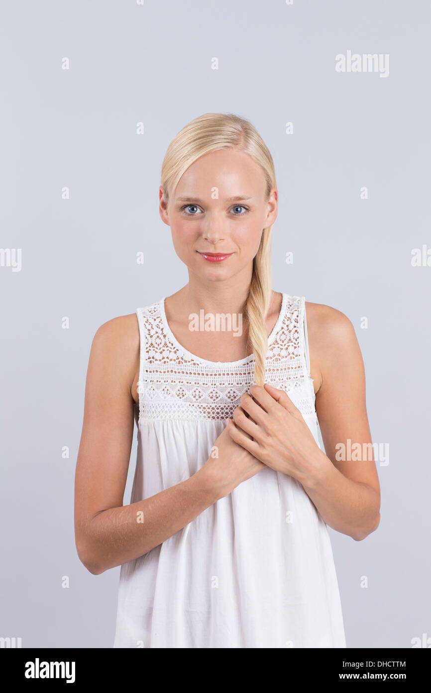 Giovane donna, ritratto Foto Stock