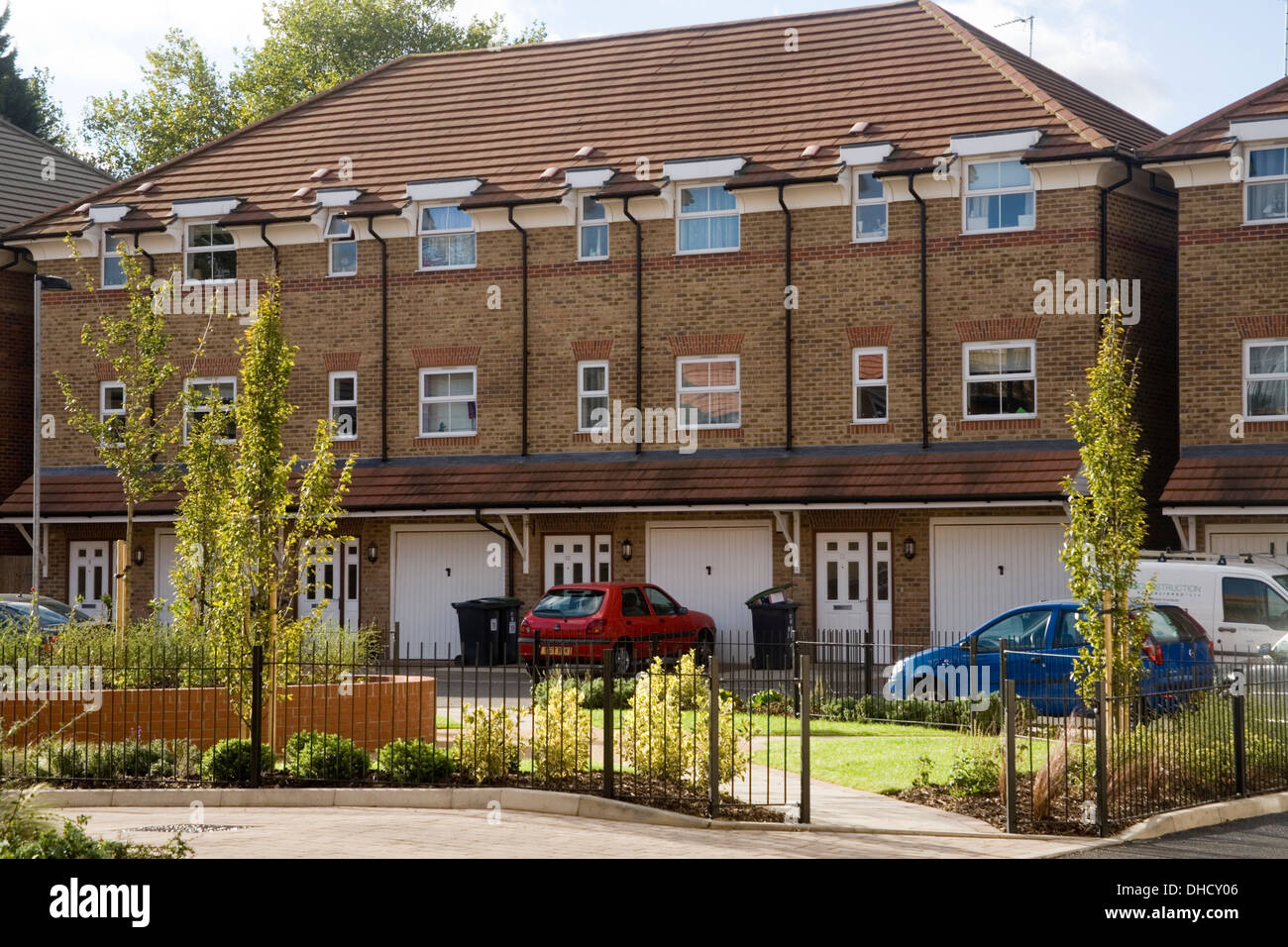 Nuovo conveniente efficiente di energia nelle case a Londra Foto Stock