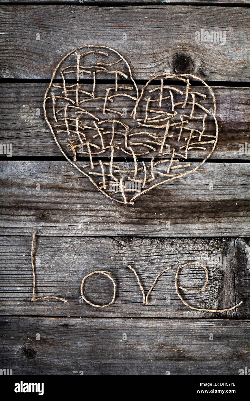 Cuore per il giorno di san valentino Foto Stock