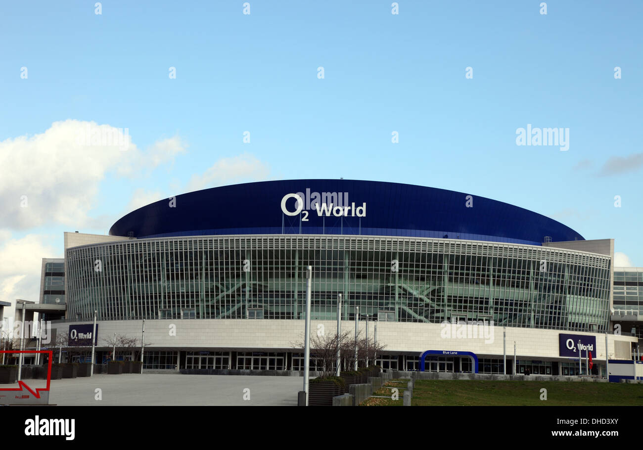 O2 World parete est Berlin Foto Stock