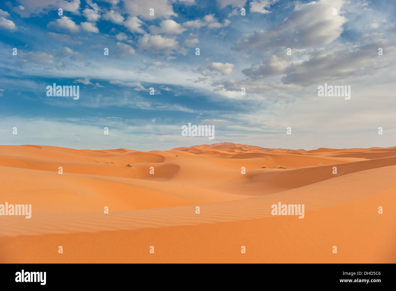 Le dune di sabbia di Erg Chebbi, Marocco Foto Stock