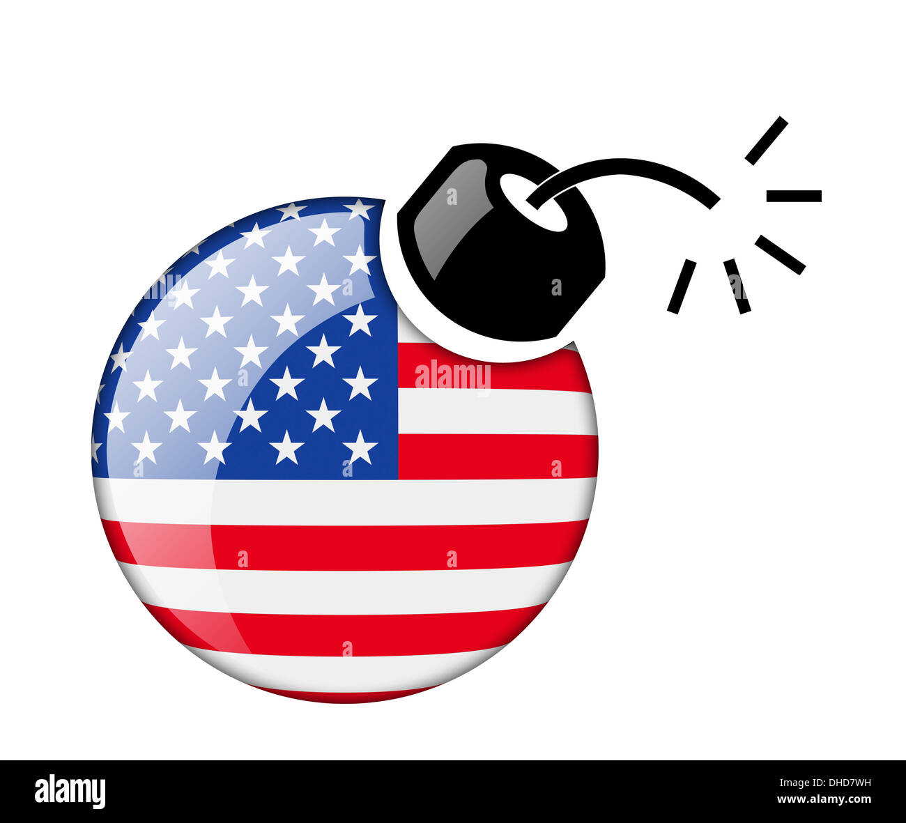 La bandiera USA Foto Stock