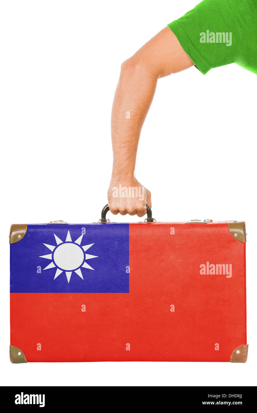 La bandiera di Taiwan Foto Stock