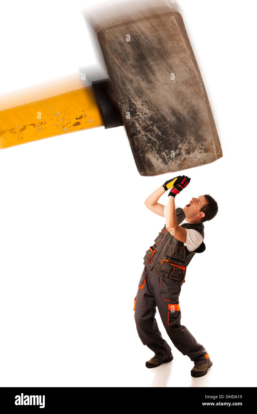 La recessione sciopero della forza lavoro Foto Stock