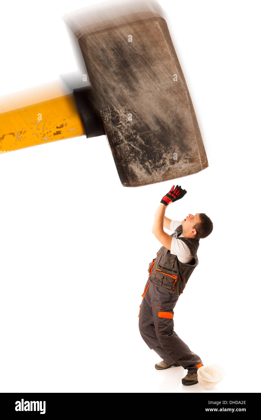 La recessione sciopero della forza lavoro Foto Stock