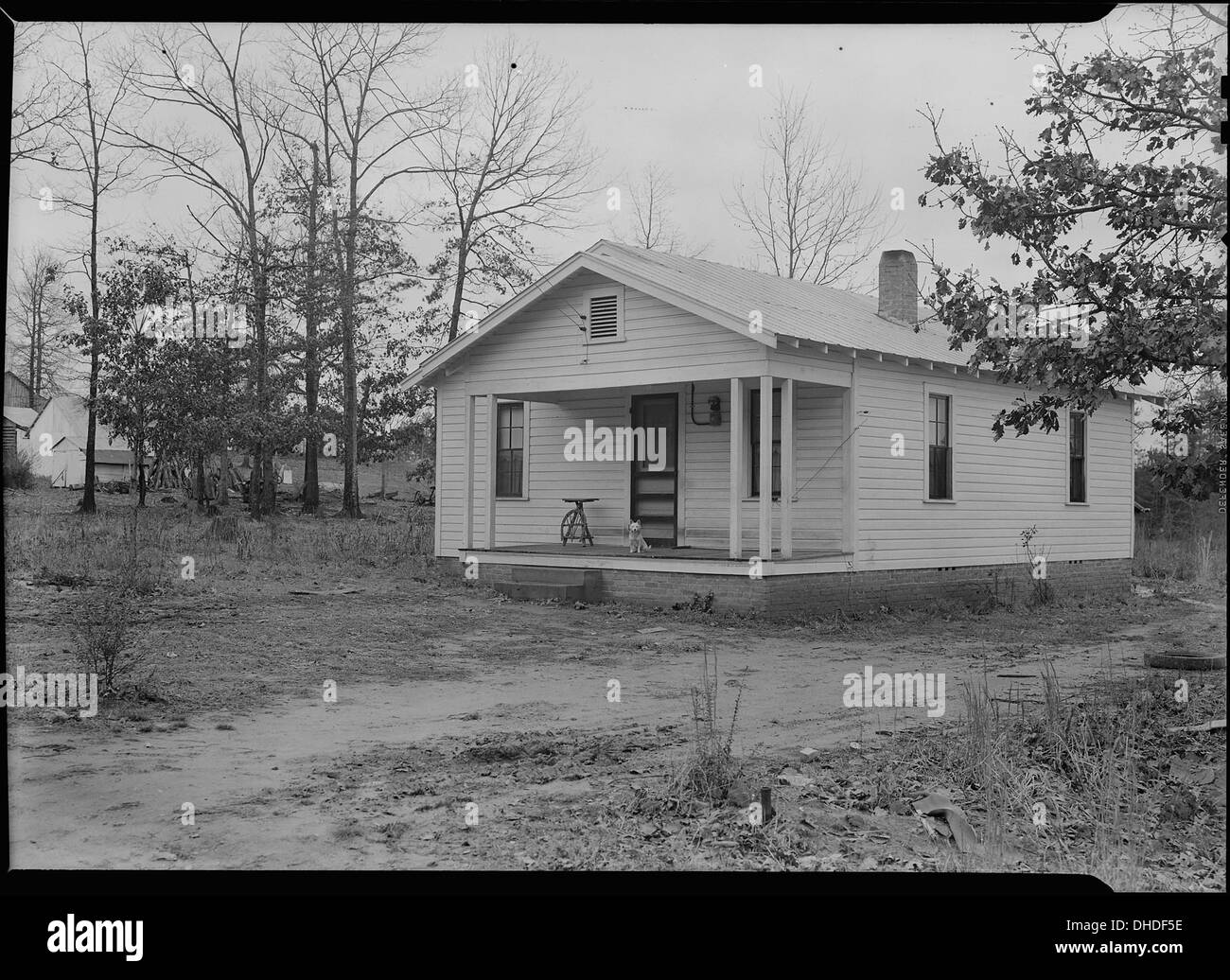Una foto che mostra le case di lavoratori qualificati del mobile a High Point, North Carolina, un centro per l'industria manifatturiera del mobile. Foto Stock