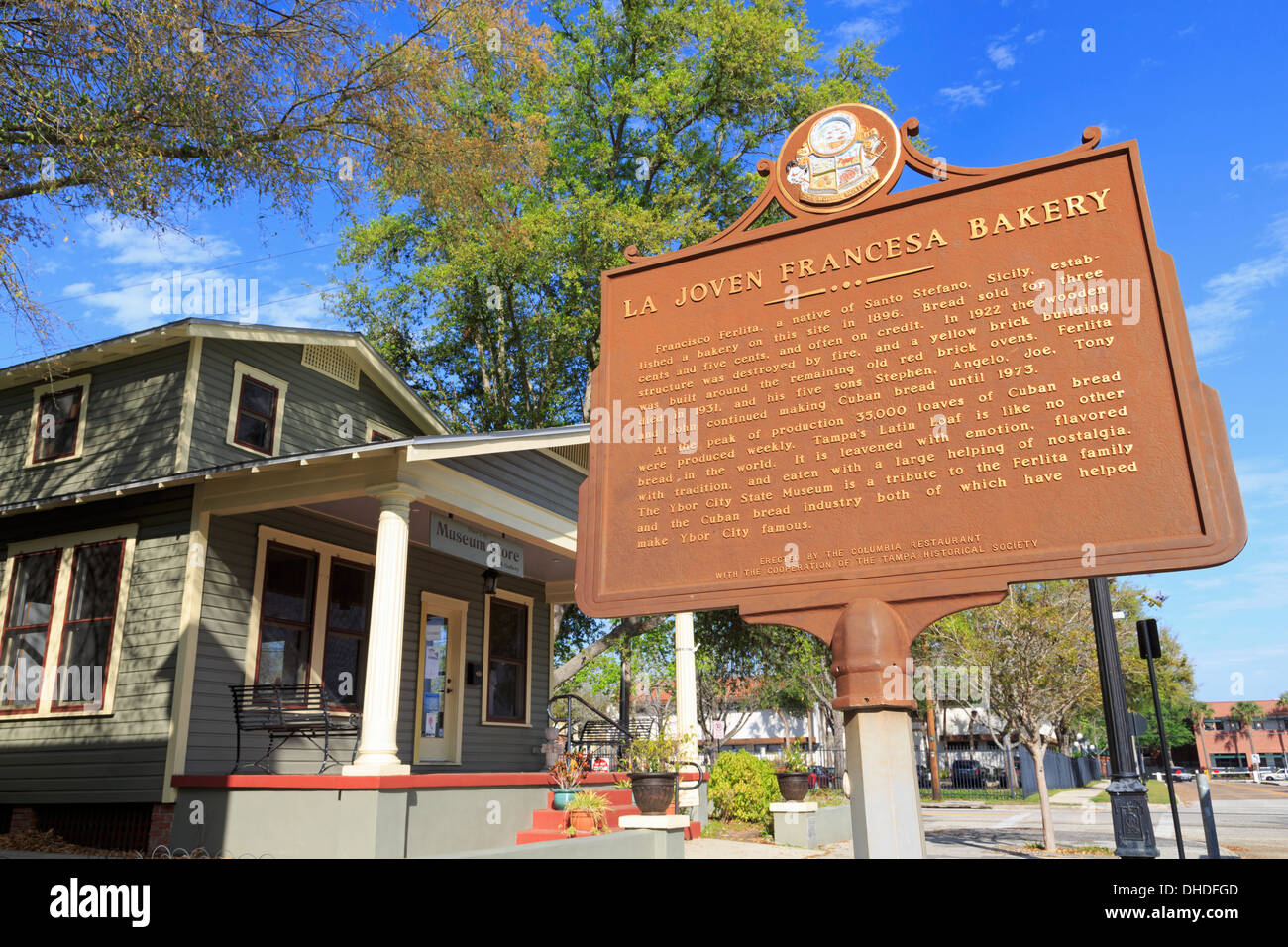 La Joven Francesa panetteria di Ybor City il Museo di Stato, Tampa, Florida, Stati Uniti d'America, America del Nord Foto Stock