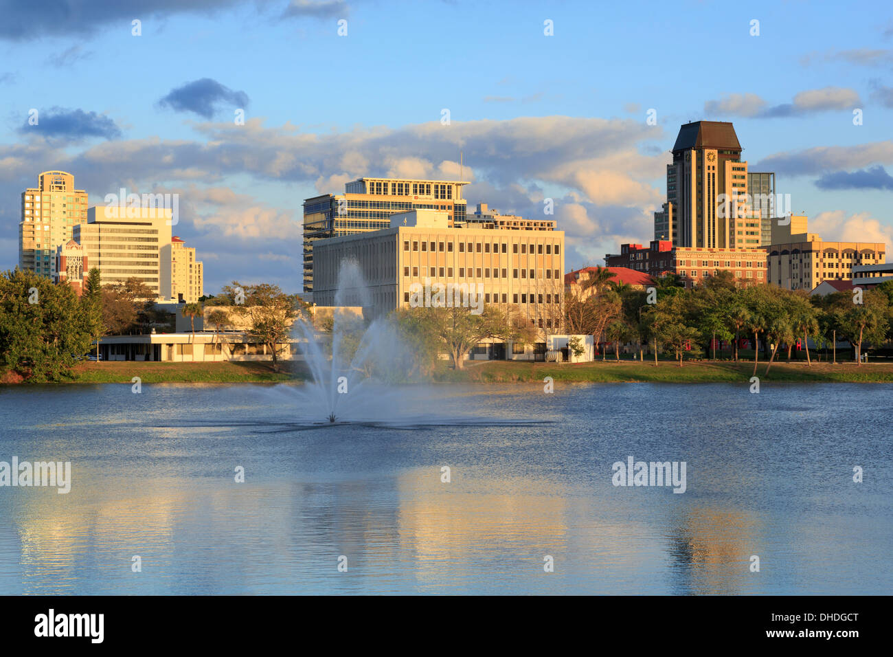 Mirror Lake, San Pietroburgo, Tampa, Florida, Stati Uniti d'America, America del Nord Foto Stock