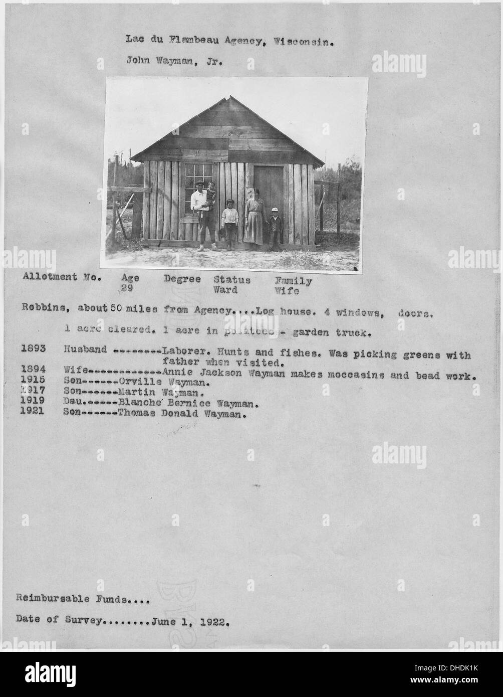 Una fotografia di John Wayman Jr., una figura storica i cui contributi o il cui ruolo in un particolare campo sono documentati negli archivi storici, che mostra la sua importanza durante il suo tempo. Foto Stock