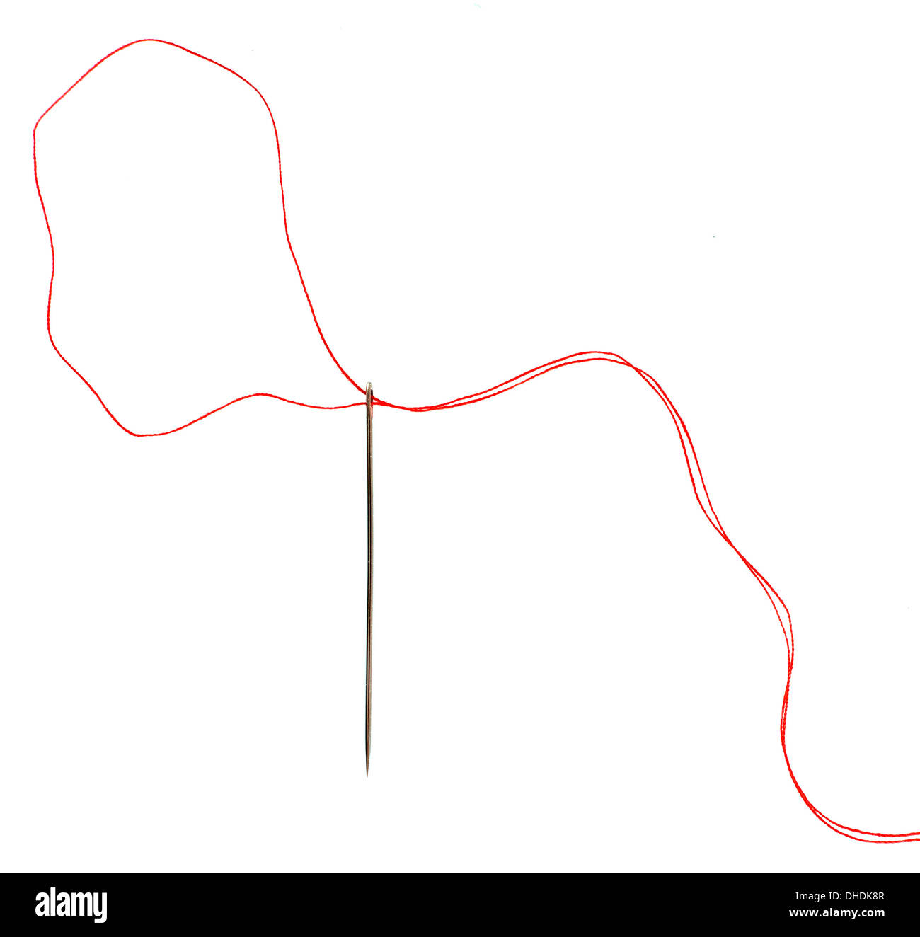 Ago e filo con loop. Foto Stock