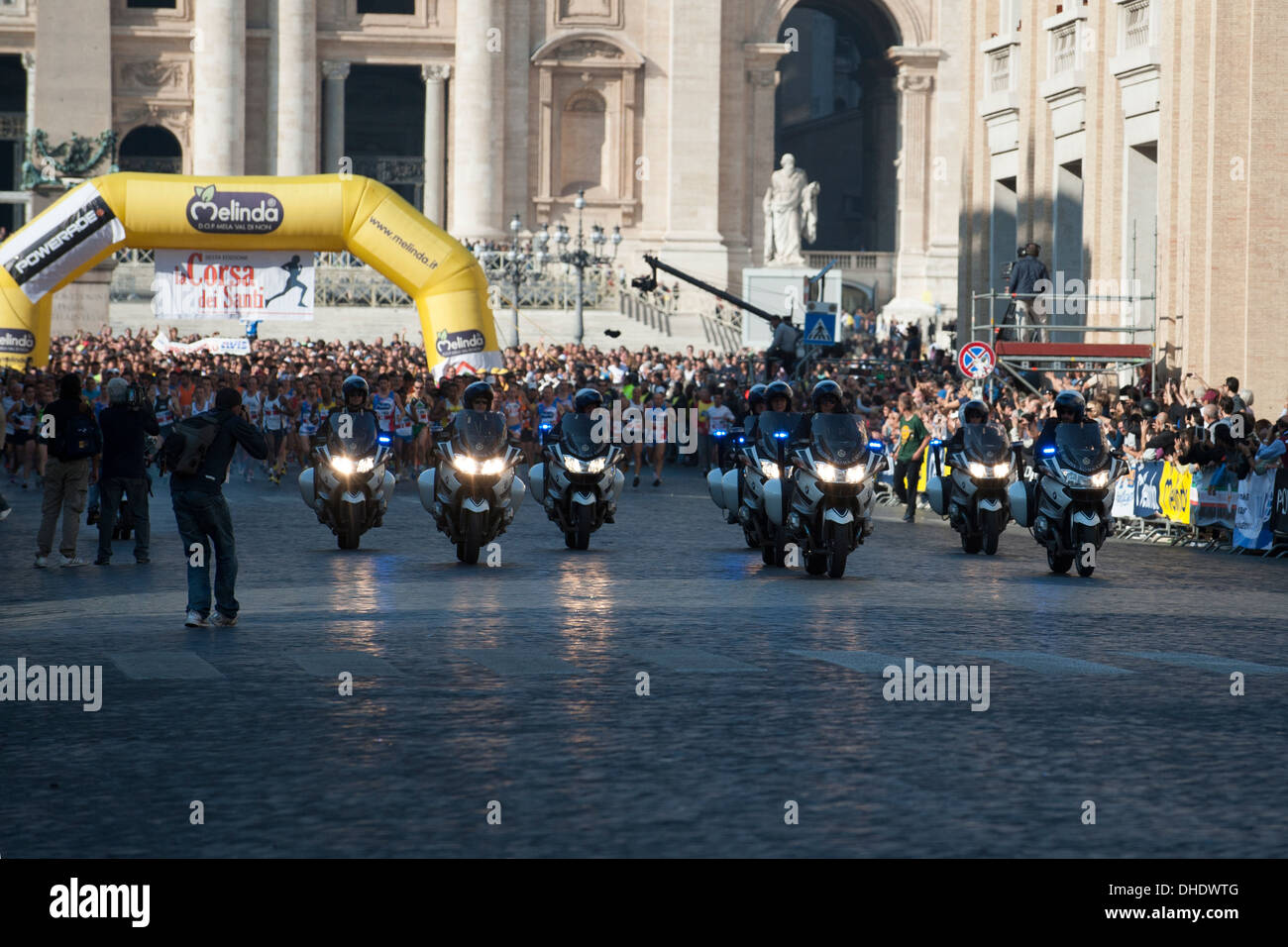Gara in Città del Vaticano Foto Stock