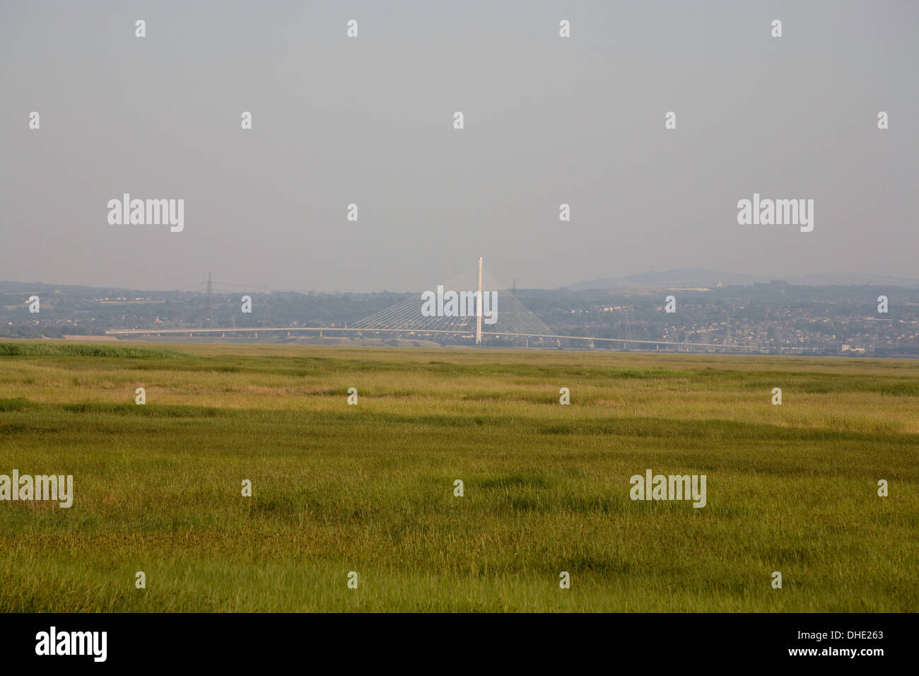 La Palude Salata sulla penisola di Wirral accanto all' estuario del fiume Dee vicino Neston cheshire england Foto Stock