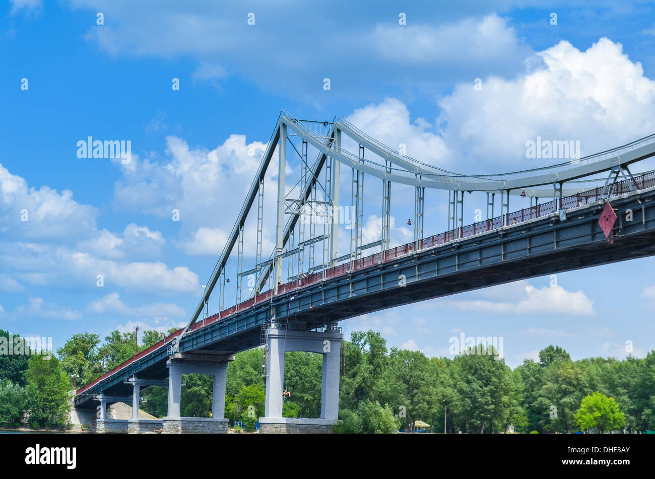 Ponte sul fiume Foto Stock