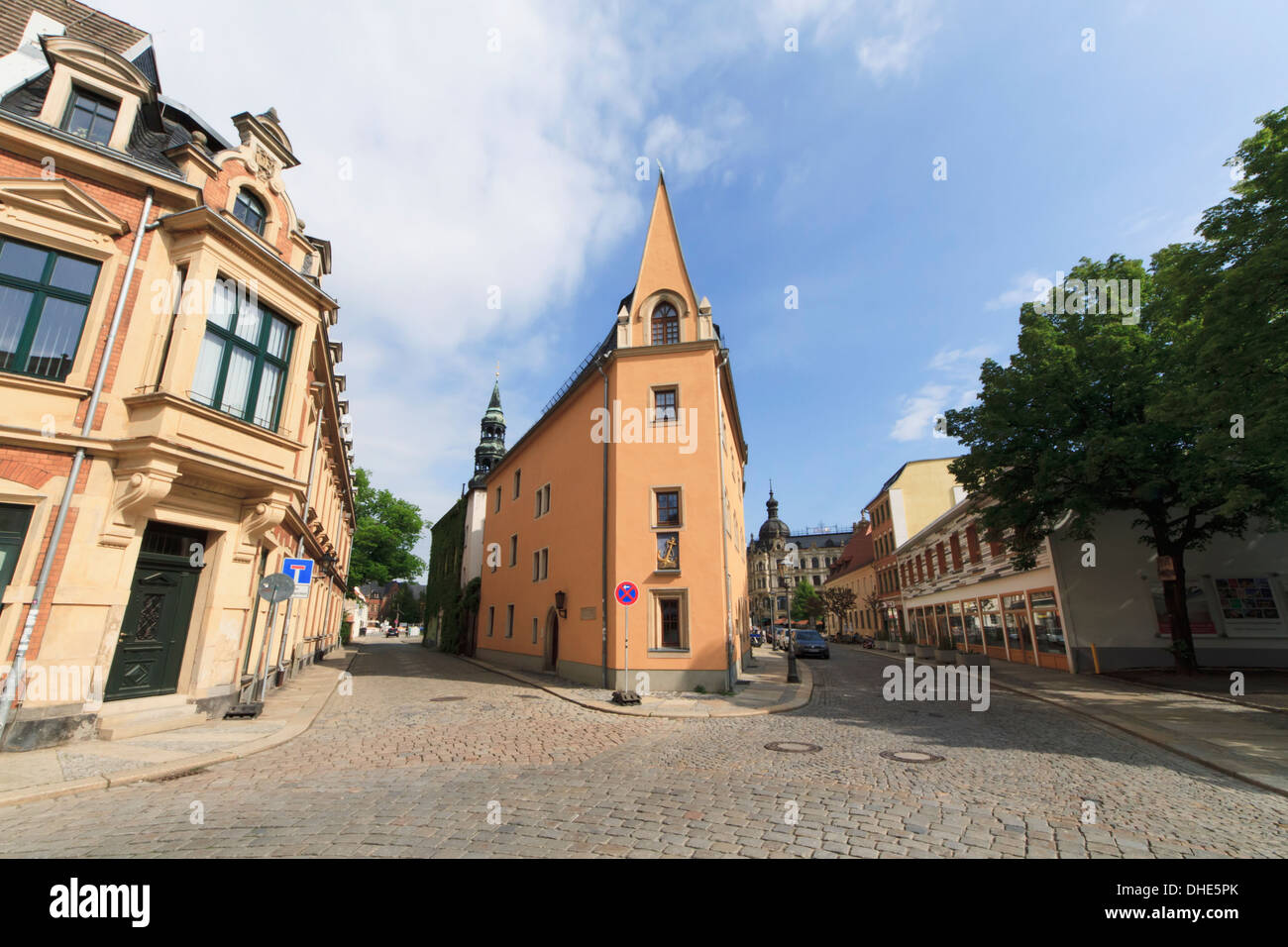 Scena di strada, Zwickau, Bassa Sassonia, Germania Foto Stock