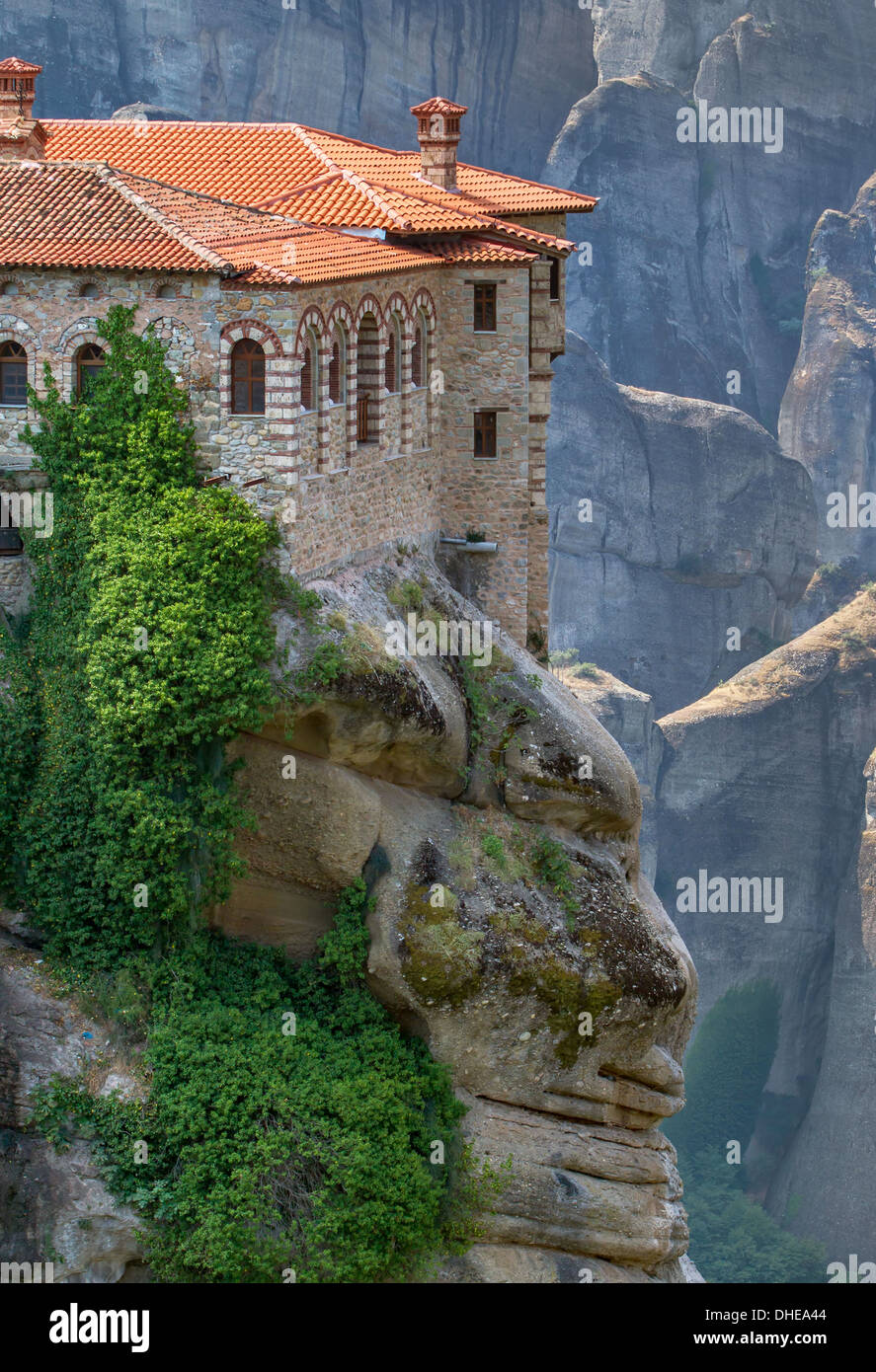 Varlaam Monastero di Meteora, regione di Trikala, Grecia Foto Stock