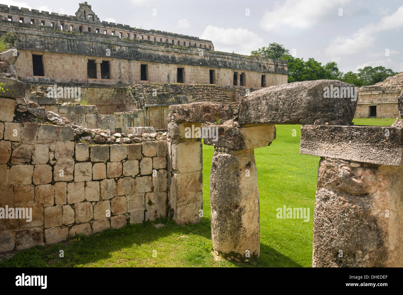 Rovine Maya a Kabah in Yucatan, Messico, America del Nord Foto Stock