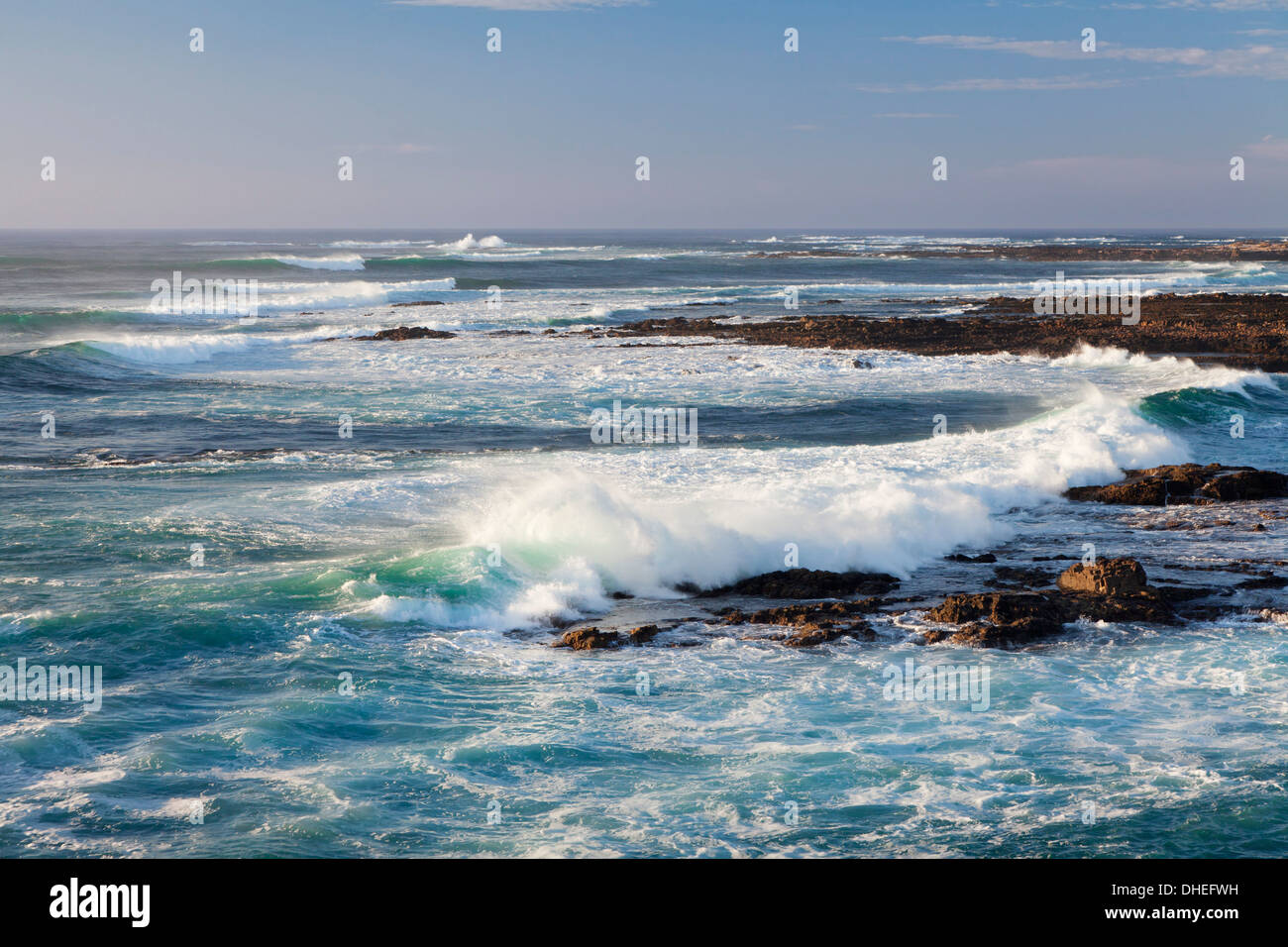 Mare mosso, El Cotillo, Fuerteventura, Isole Canarie, Spagna, Atlantico, Europa Foto Stock