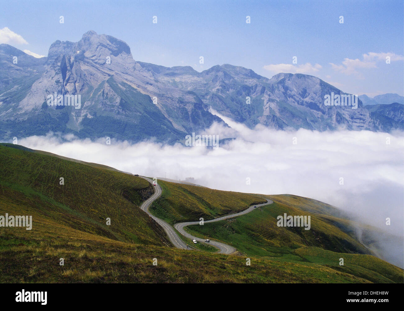 Col d'Aubisque, Pirenei Atlantiques, Aquitaine, Francia Foto Stock