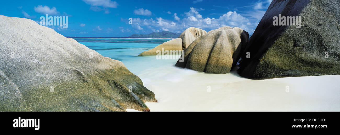Anse Source d'argent, La Digue , Seychelles Foto Stock