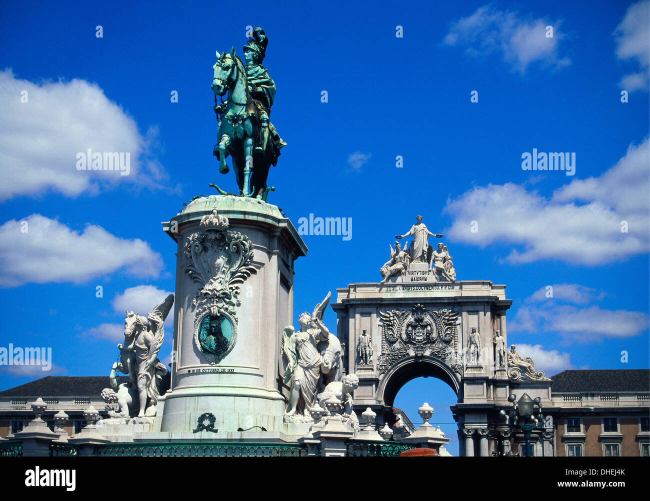 Praca do Comercio, Lison, Portogallo Foto Stock