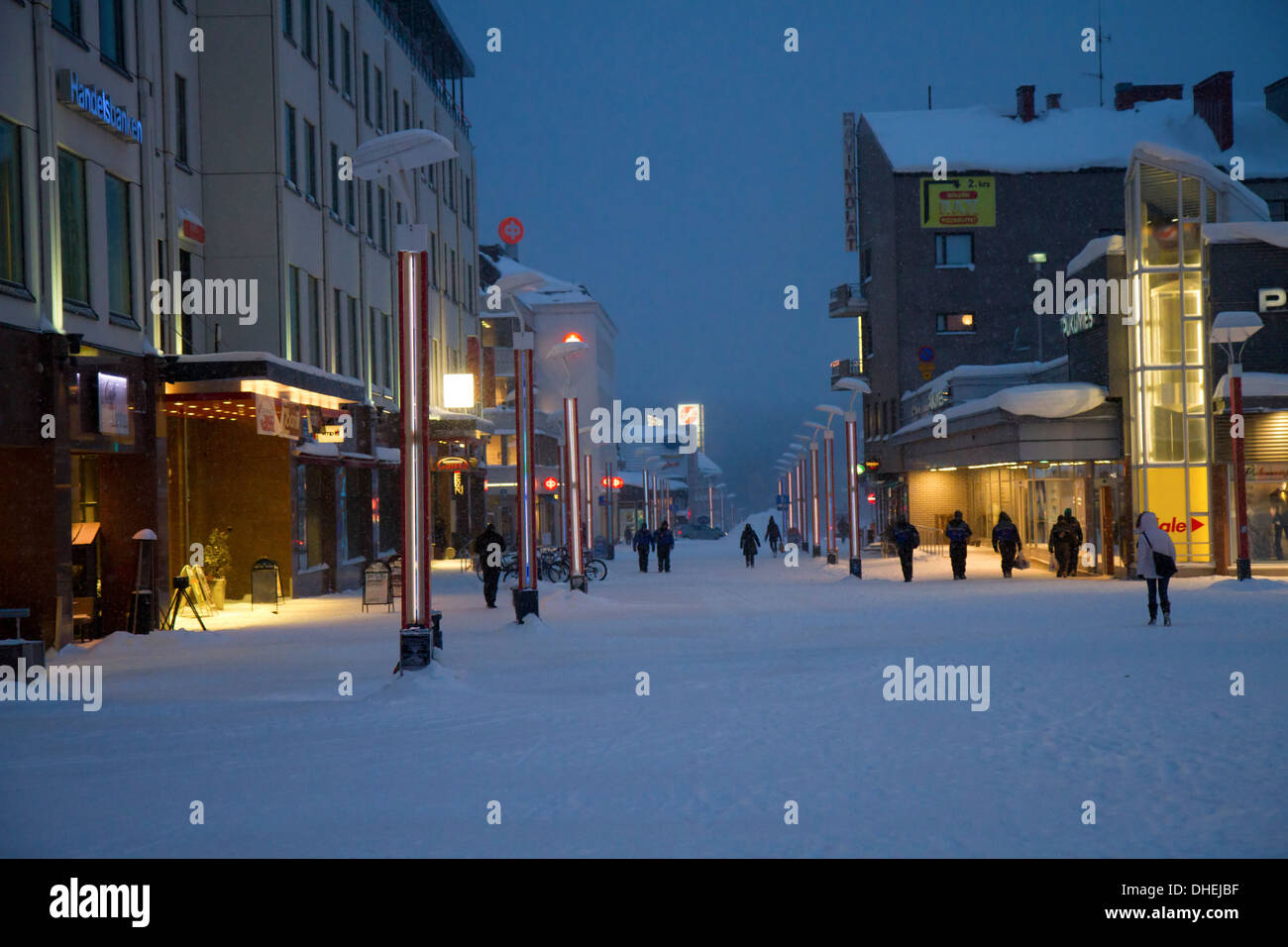 Kiruna, Lapponia, Svezia, è la città più settentrionale della Svezia Foto Stock