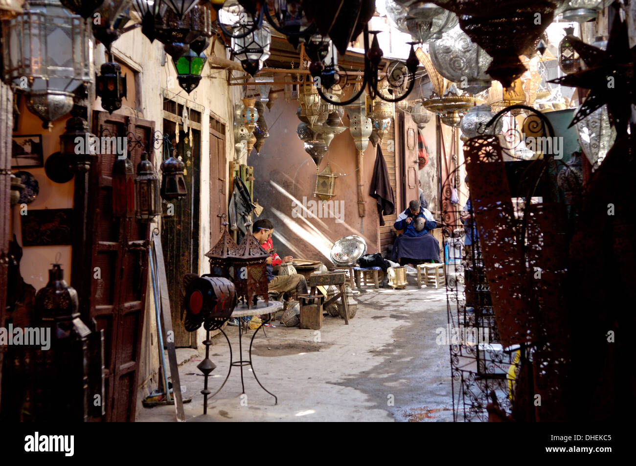 Il Souk della Medina, Marrakech, Marocco, Africa Settentrionale, Africa Foto Stock