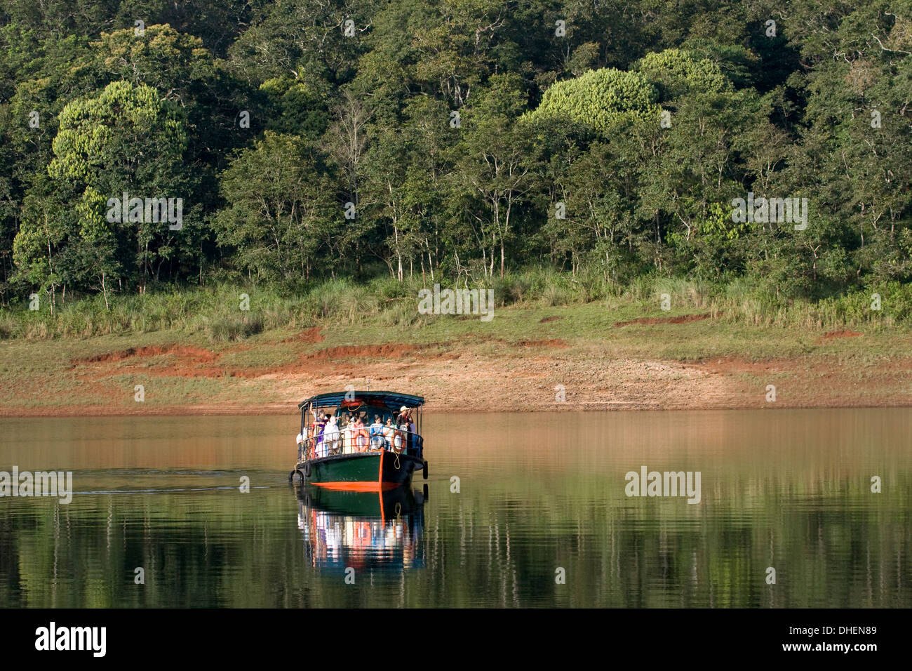 La nautica, del Periyar Riserva della Tigre, Thekkady Kerala, India, Asia Foto Stock