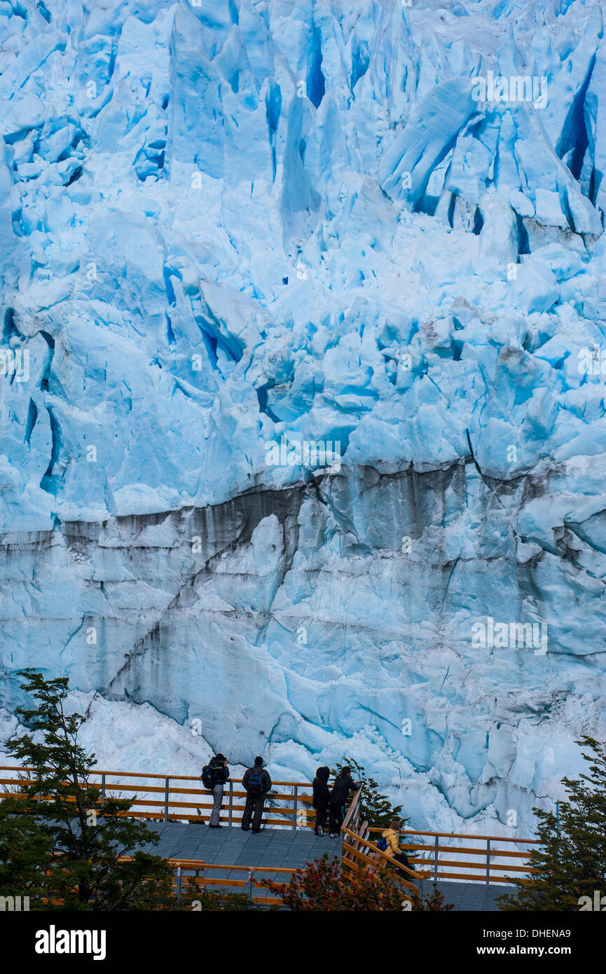 Ghiacciaio Perito Moreno, parco nazionale Los Glaciares, Sito Patrimonio Mondiale dell'UNESCO, Patagonia, Argentina Foto Stock