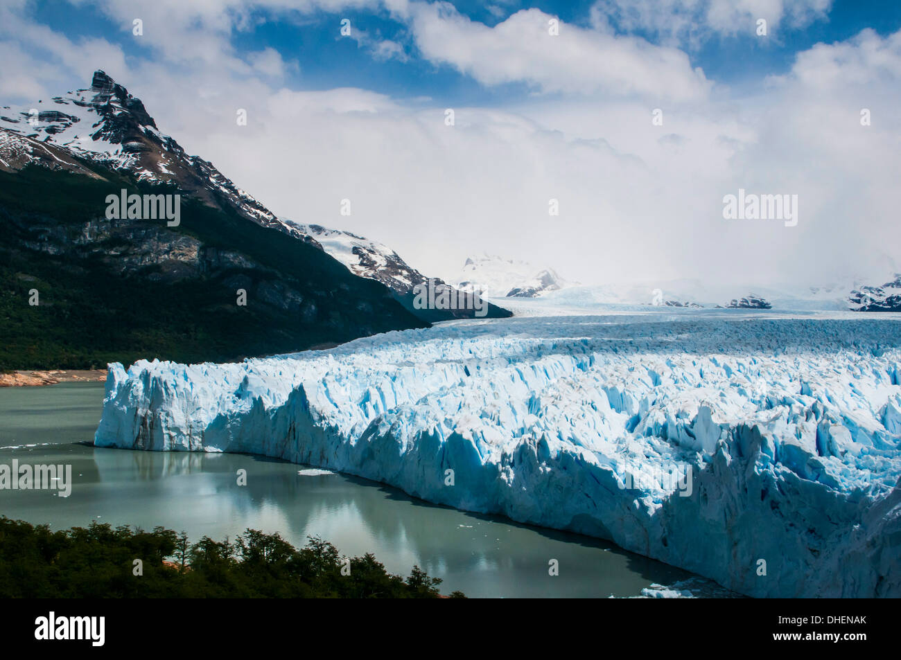 Ghiacciaio Perito Moreno, parco nazionale Los Glaciares, Sito Patrimonio Mondiale dell'UNESCO, Patagonia, Argentina Foto Stock