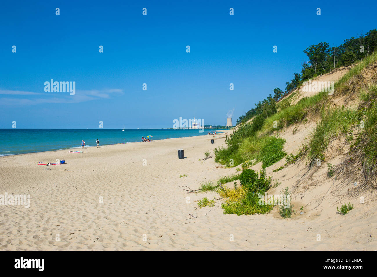 Indiana dune di sabbia, Indiana, Stati Uniti d'America, America del Nord Foto Stock