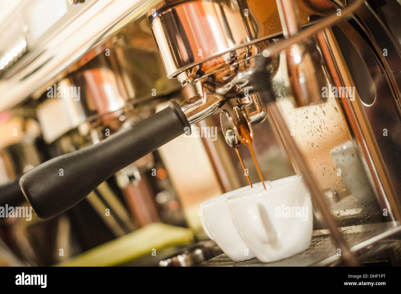 Macchina per caffè espresso Foto Stock