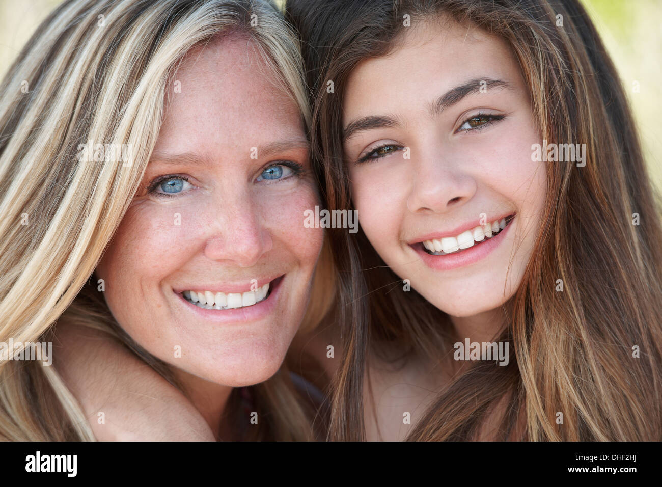 Ritratto di Madre e figlia Foto Stock