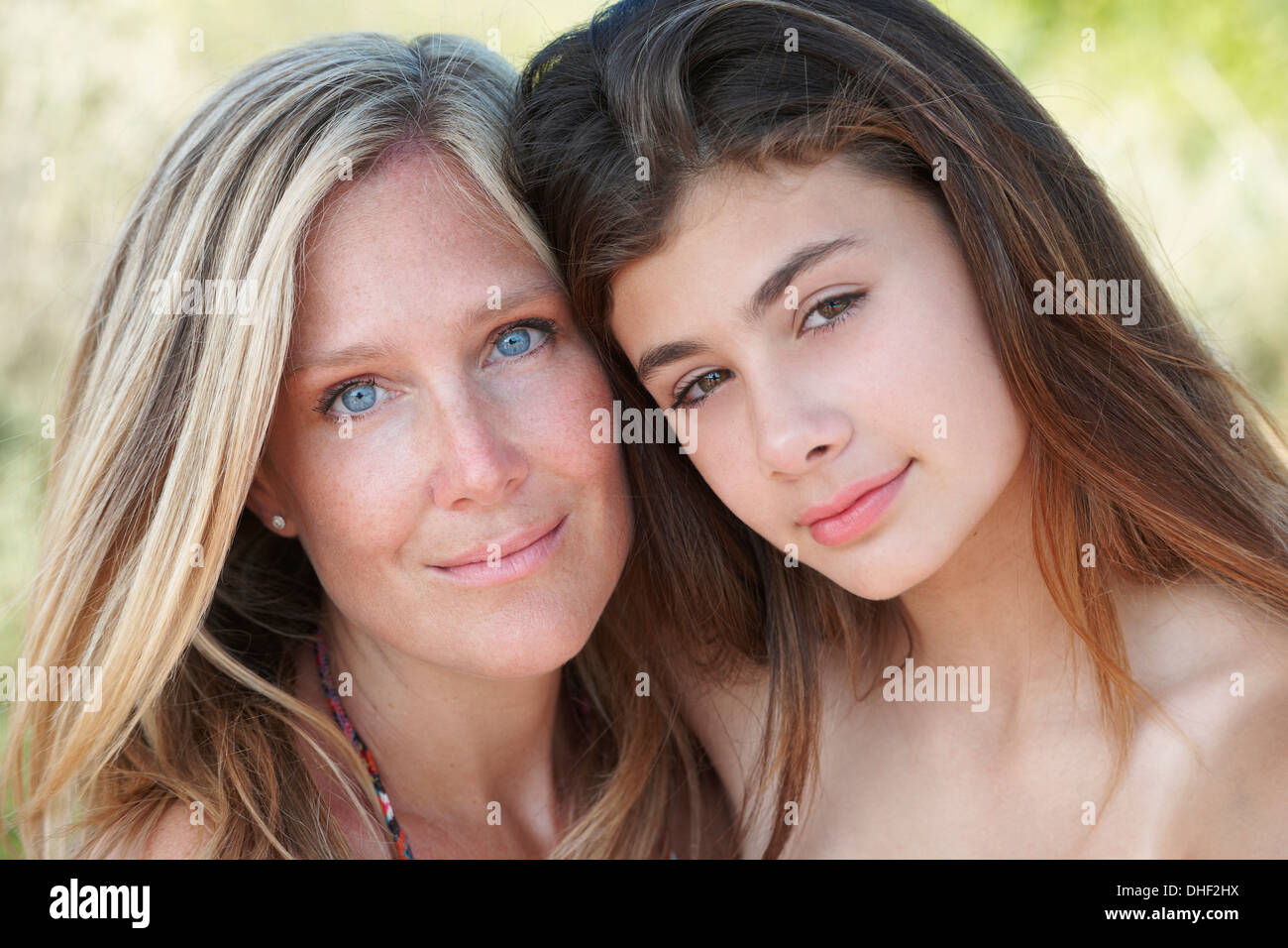 Ritratto di Madre e figlia Foto Stock