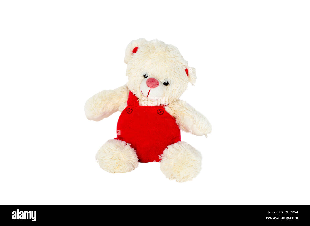 Isolare orso di peluche Foto Stock