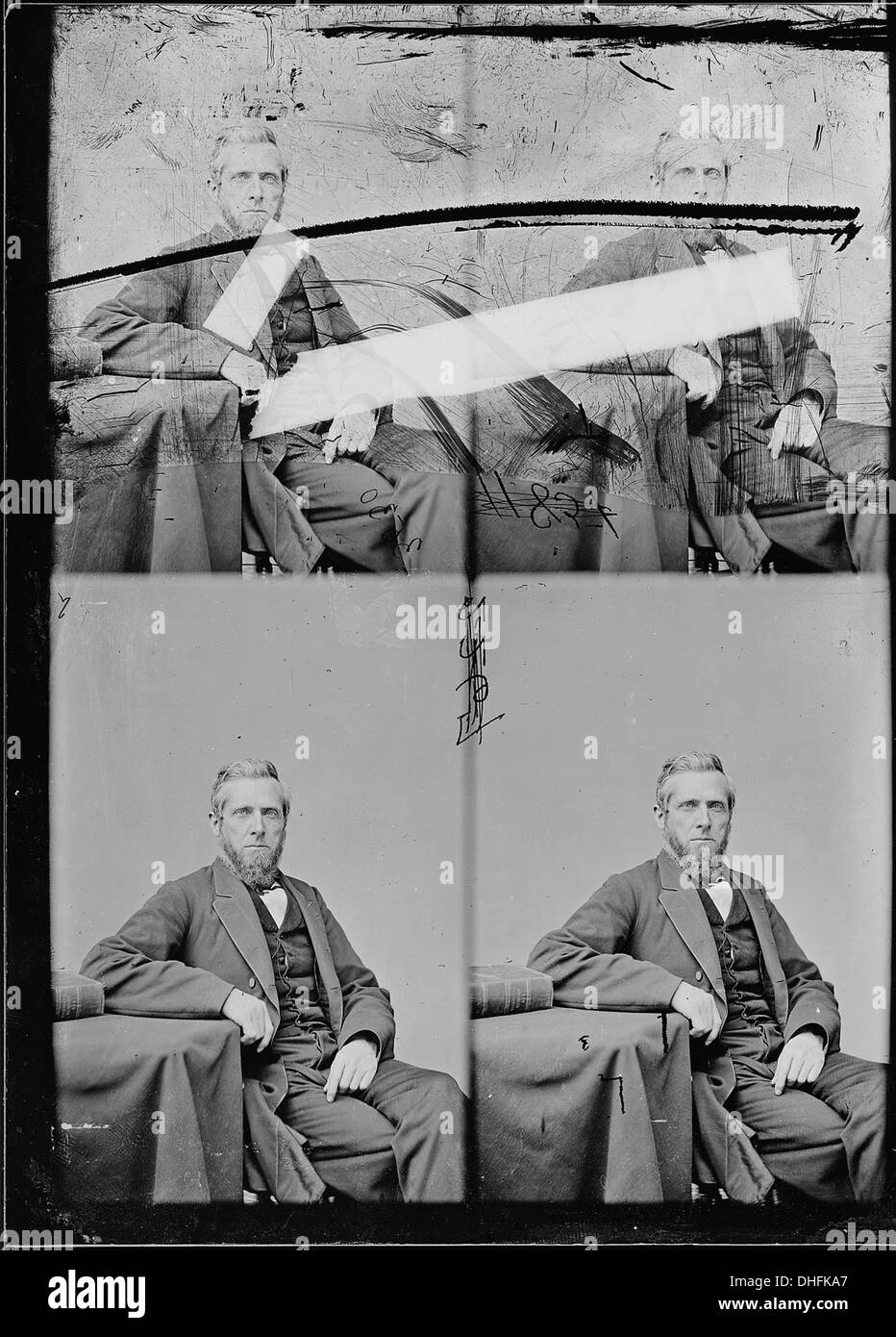 L'onorevole William H. Randall, una figura politica notevole del Kentucky, riconosciuto per il suo servizio e contributi alla storia legislativa dello stato. La sua carriera politica riflette lo sviluppo storico del Kentucky durante il suo mandato. Foto Stock