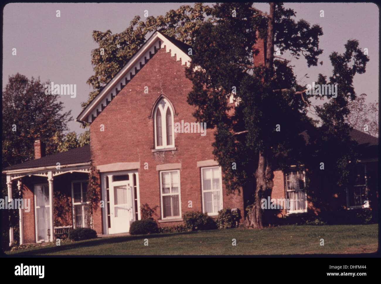 L'Old Conger Home in Riverview Road a Peninsula, Ohio, vicino ad Akron, è una residenza privata recentemente ristrutturata per preservare il suo significato storico. Foto Stock