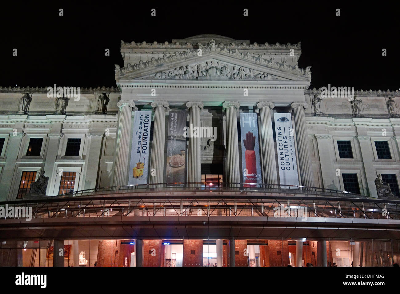 Esterno il Brooklyn Museum of Art di New York City Foto Stock