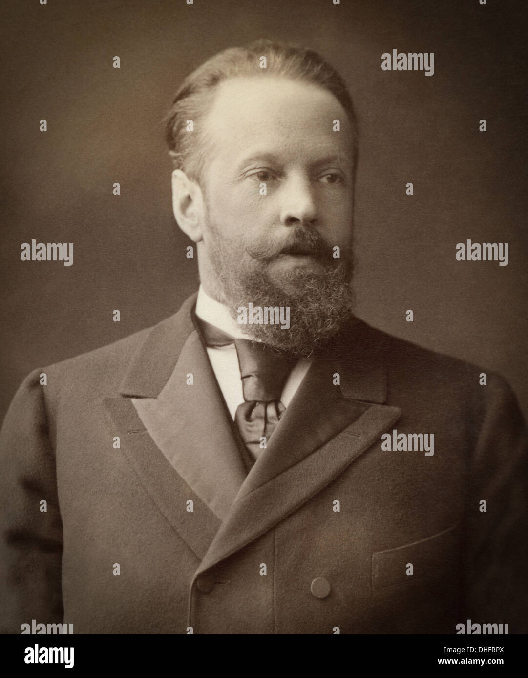Conte Sergei Yulyevich Witte, Sergey Yul'evich Vitte (1849-1915) Direttore degli affari ferroviari presso il Ministero delle Finanze russo. Fotografia c.1890 Foto Stock